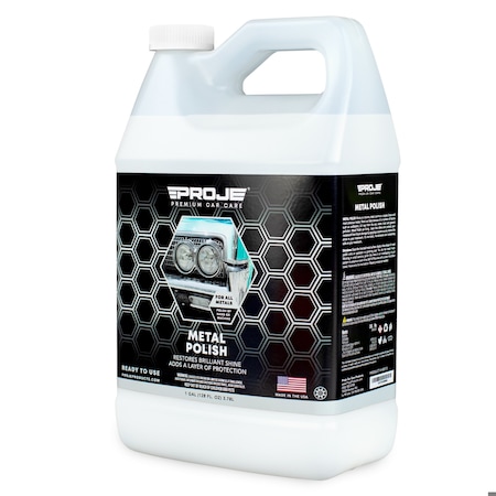Proje Premium Car Care Metal Polish 1 Gallon - Heavy-Duty Multi Purpose Polish, Cleaner, Protectant & Restorer 40013